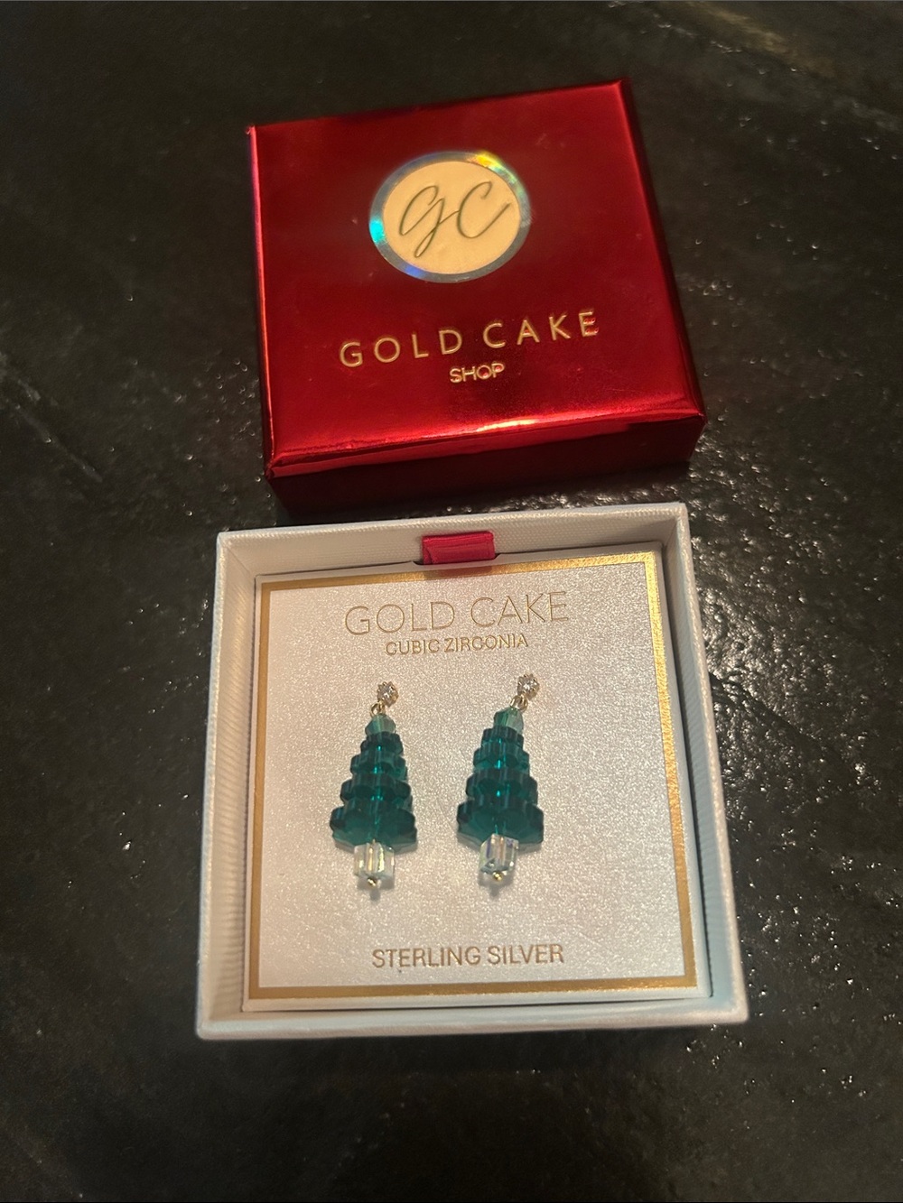 Christmas Tree Drop Earrings